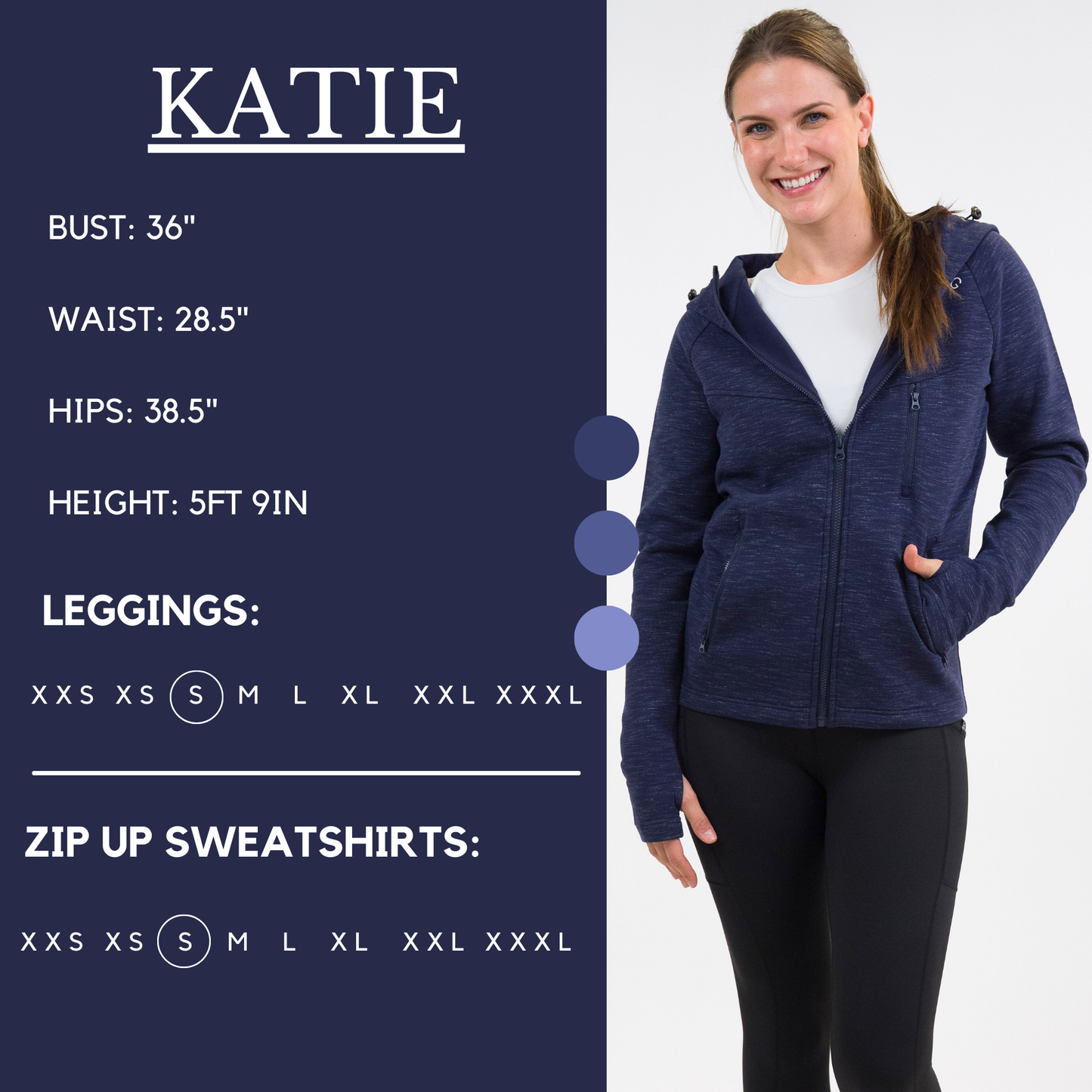 Rest Day Zip Up Sweatshirt | Navy