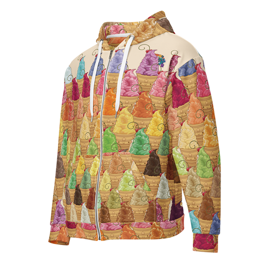 Kawaii Universe - Cute Solid Soft Serves Ice Cream Unisex Classic or Zip up Hoodie