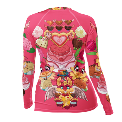 Kawaii Universe - Cute Supa Sweet Love Ladies Rash Guard