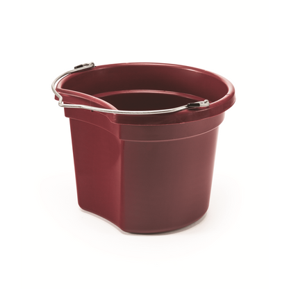 KD-154 8 Qt. Flat Back Silver Line Bucket