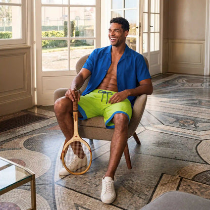 Key Lime Hybrid Short, Compression Lined Swim and Resort Trunk