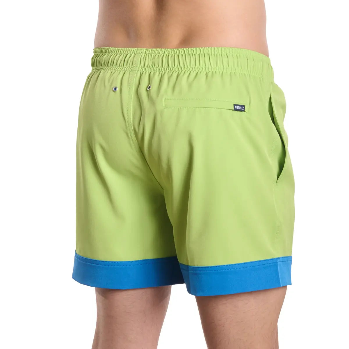 Key Lime Hybrid Short, Compression Lined Swim and Resort Trunk