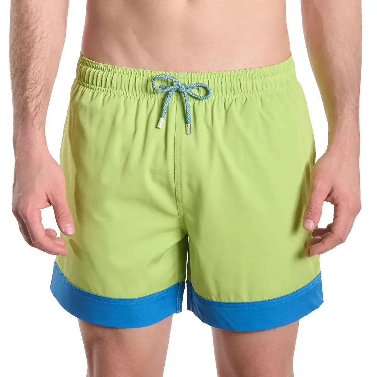 Key Lime Hybrid Short, Compression Lined Swim and Resort Trunk