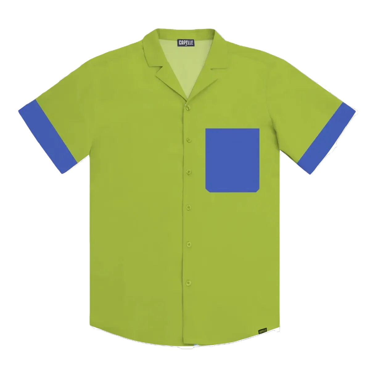 Key Lime Men's Button Down Resort Shirt, Modern Fit