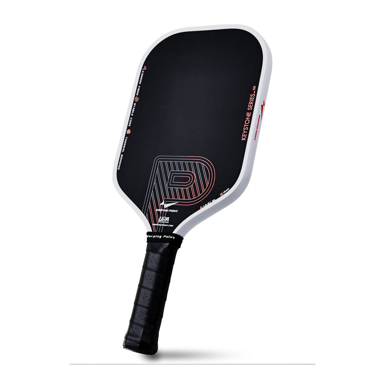 Keystone White Pickleball Paddle – 16mm Honeycomb Core