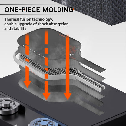 Keystone White Pickleball Paddle – 16mm Honeycomb Core