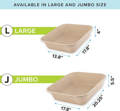 3pk Kitty Sift Jumbo Disposable Cat Litter Box