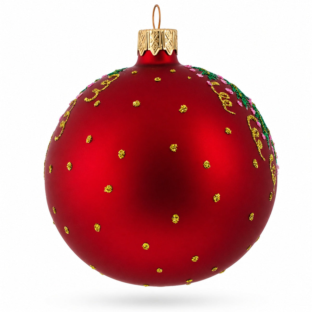 Horse Decorating Tree Glass Ball Christmas Ornament 3.25 Inches