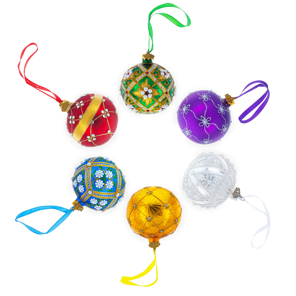 I Love to Skiing Glass Ball Christmas Ornament 3.25 Inches