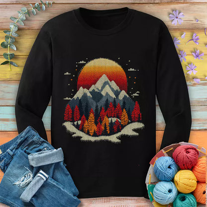 Knit Mountain Long Sleeve T-shirt