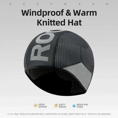 Knitted Cycling Cap for Under-Helmet Use Lightweight