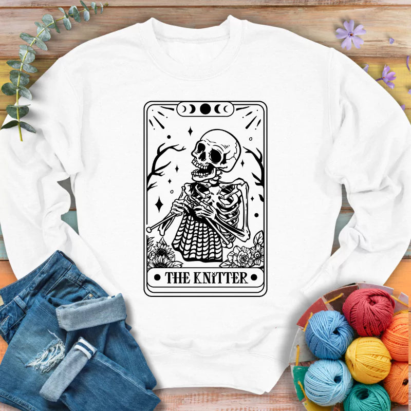 Knitter Tarot Card Sweatshirt
