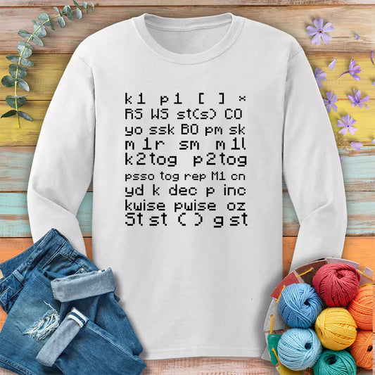 Knitting Code Long Sleeve T-shirt
