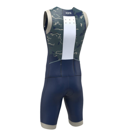 Kona Assault Men’s Triathlon Race Suit — Sleeveless Performance Tri Suit