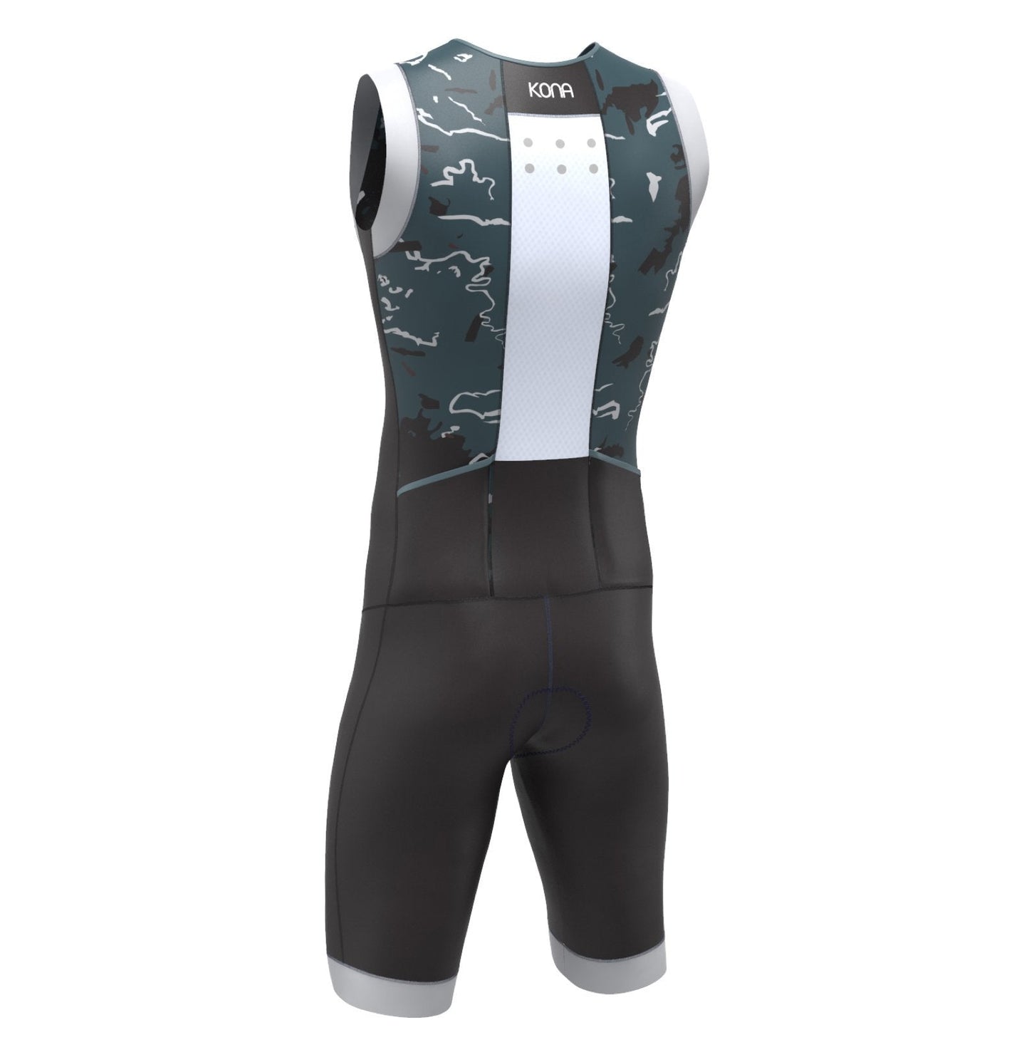 Kona Assault Men’s Triathlon Race Suit — Sleeveless Performance Tri Suit