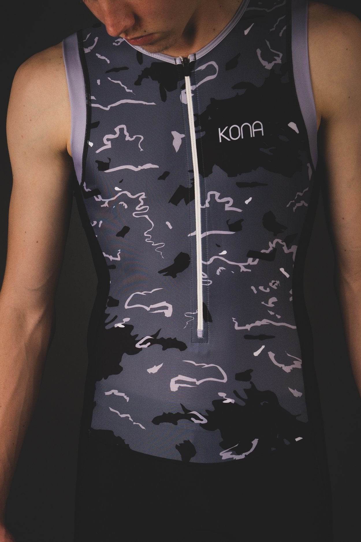 Kona Assault Men’s Triathlon Race Suit — Sleeveless Performance Tri Suit
