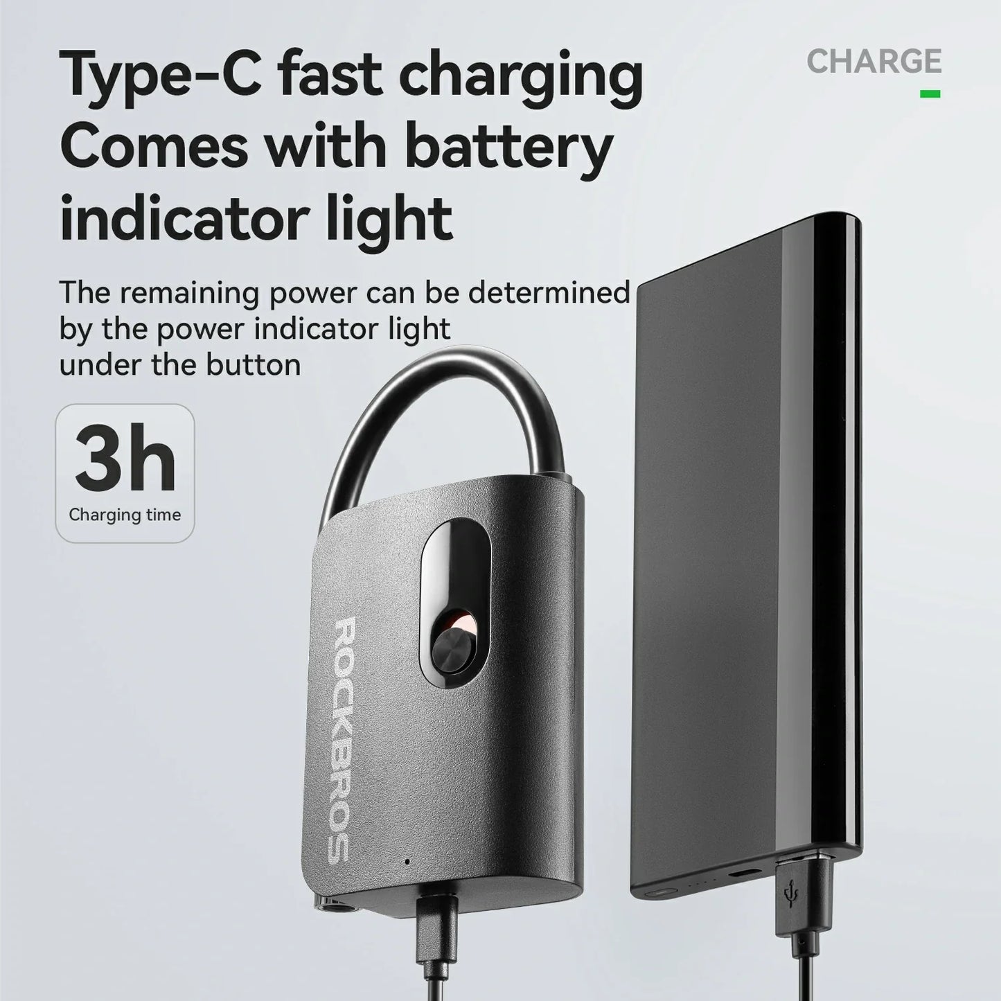 L1 Mini Electric Bike Tire Pump 70PSI