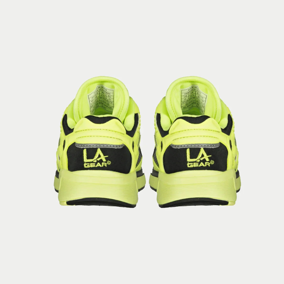 LA Gear Kids Catapult Light-Up x Glow Lowtop | Neon Yellow x Black - Triathlete Store