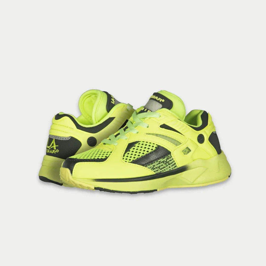 LA Gear Kids Catapult Light-Up x Glow Lowtop | Neon Yellow x Black - Triathlete Store
