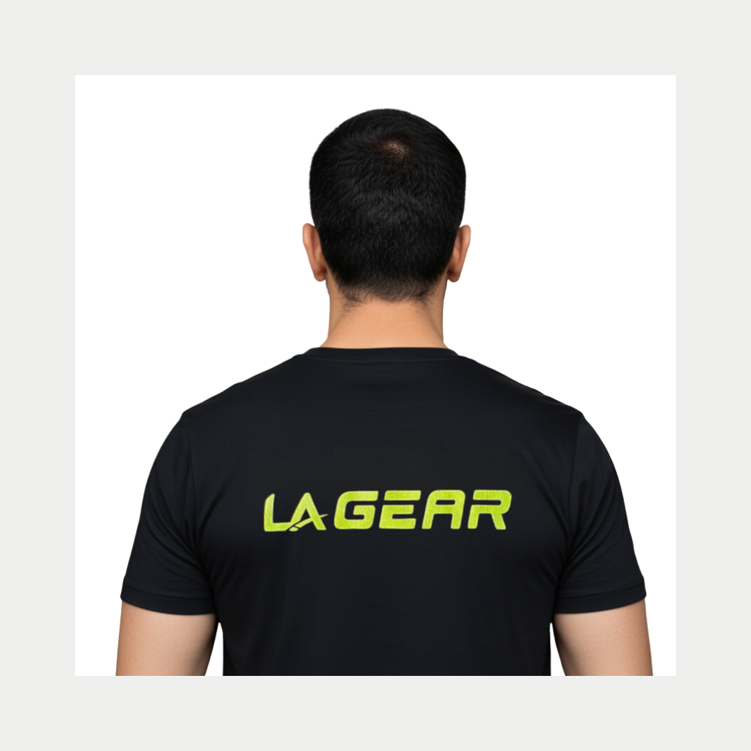 LA Gear Men's Performance Logo Tee | Black