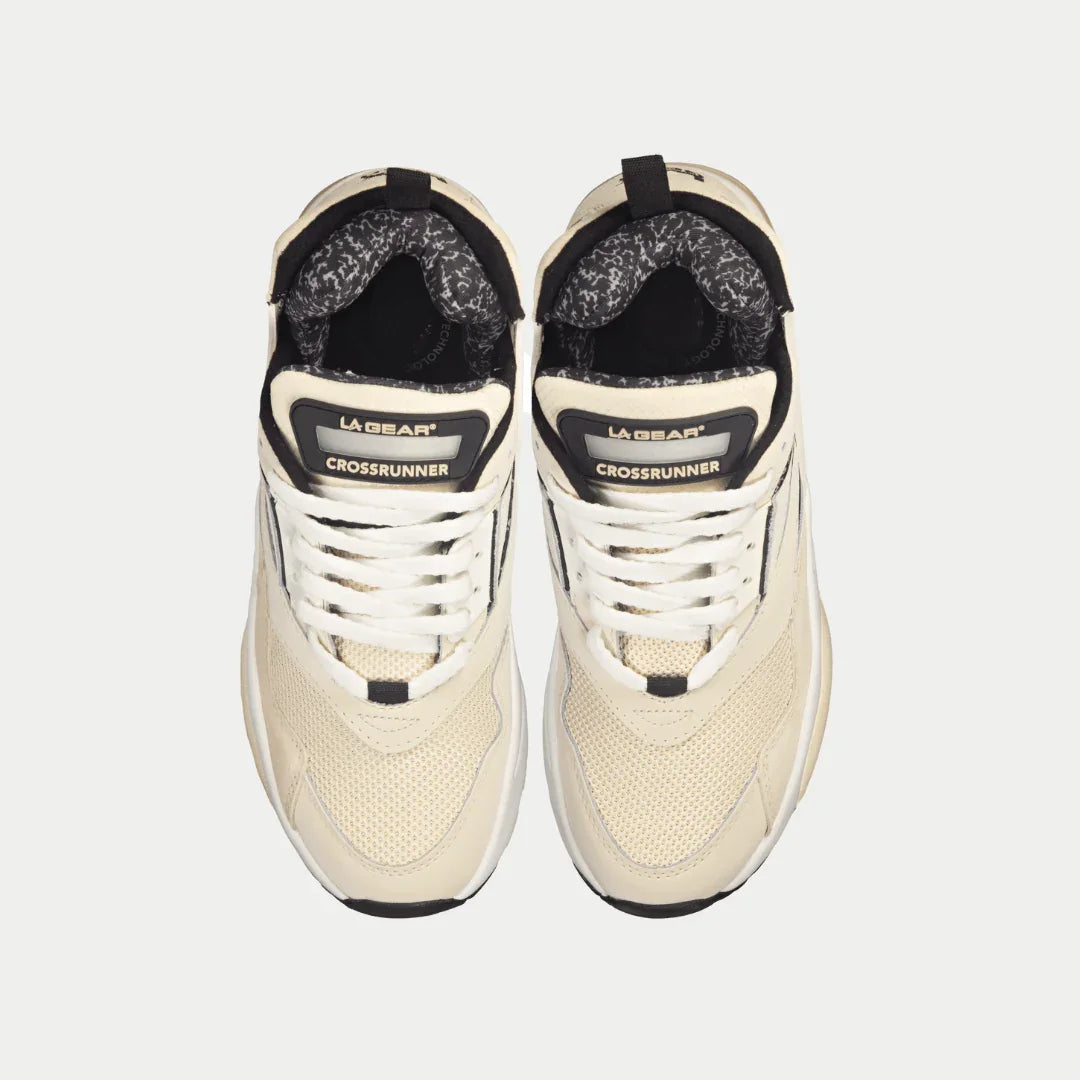 LA Gear Men's Turbo Light-Up Mid | Off-White x Black - Triathlete Store