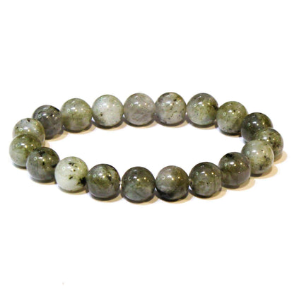 Labradorite Round Bead Bracelet - Stone of Magick