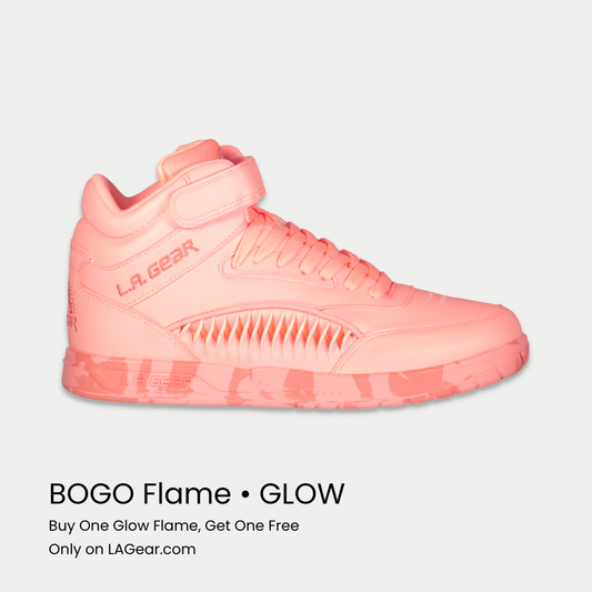 LA Gear Women's Flame Hightop | Neon Peach Glow - Triathlete Store
