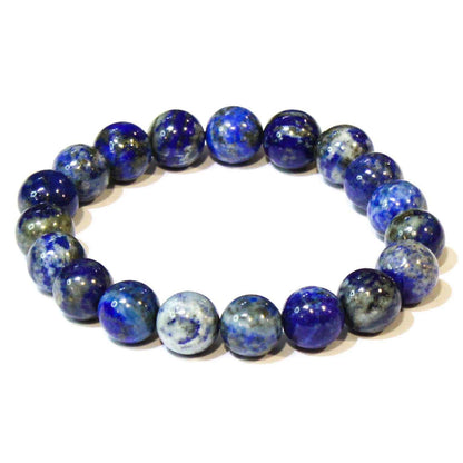 Lapis Lazuli Round Bead Bracelet - Veil Lifter