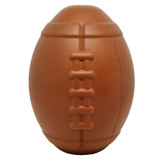 Football eDispenser Durable Rubber Chew Toy and Treat Dispenser