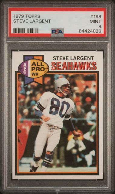 Graded 1979 Topps Steve Largent #198 Football Card PSA 9 Mint