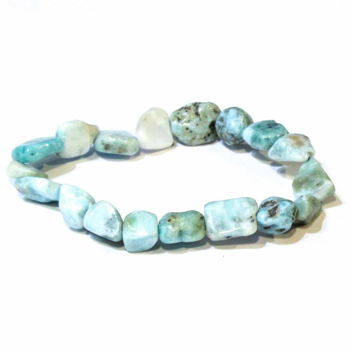 Larimar Natural Tumbled Bracelet