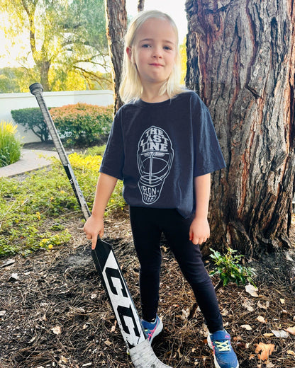 The Last Line Goalie Helmet Hockey Tee