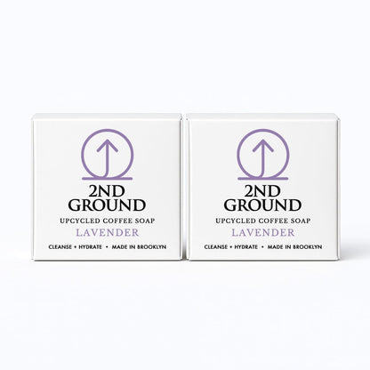Lavender Upcycled Coffee Soap – Cleanse + Hydrate