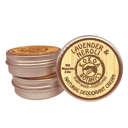 Lavender & Neroli - Natural Deodorant Cream - Aluminum-Free - 2 oz