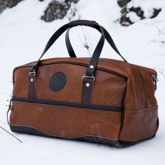 Bison Leather Weekender Duffel