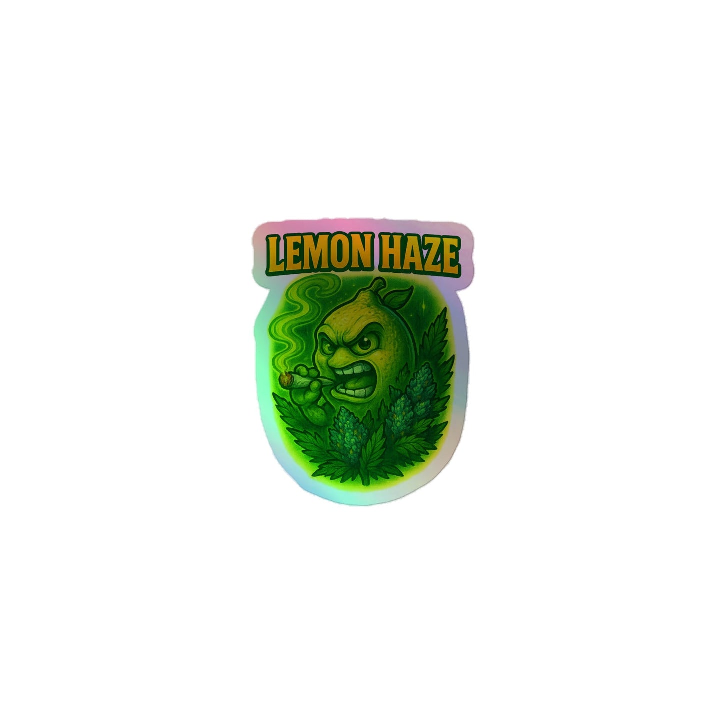 Lemon Haze Holographic stickers