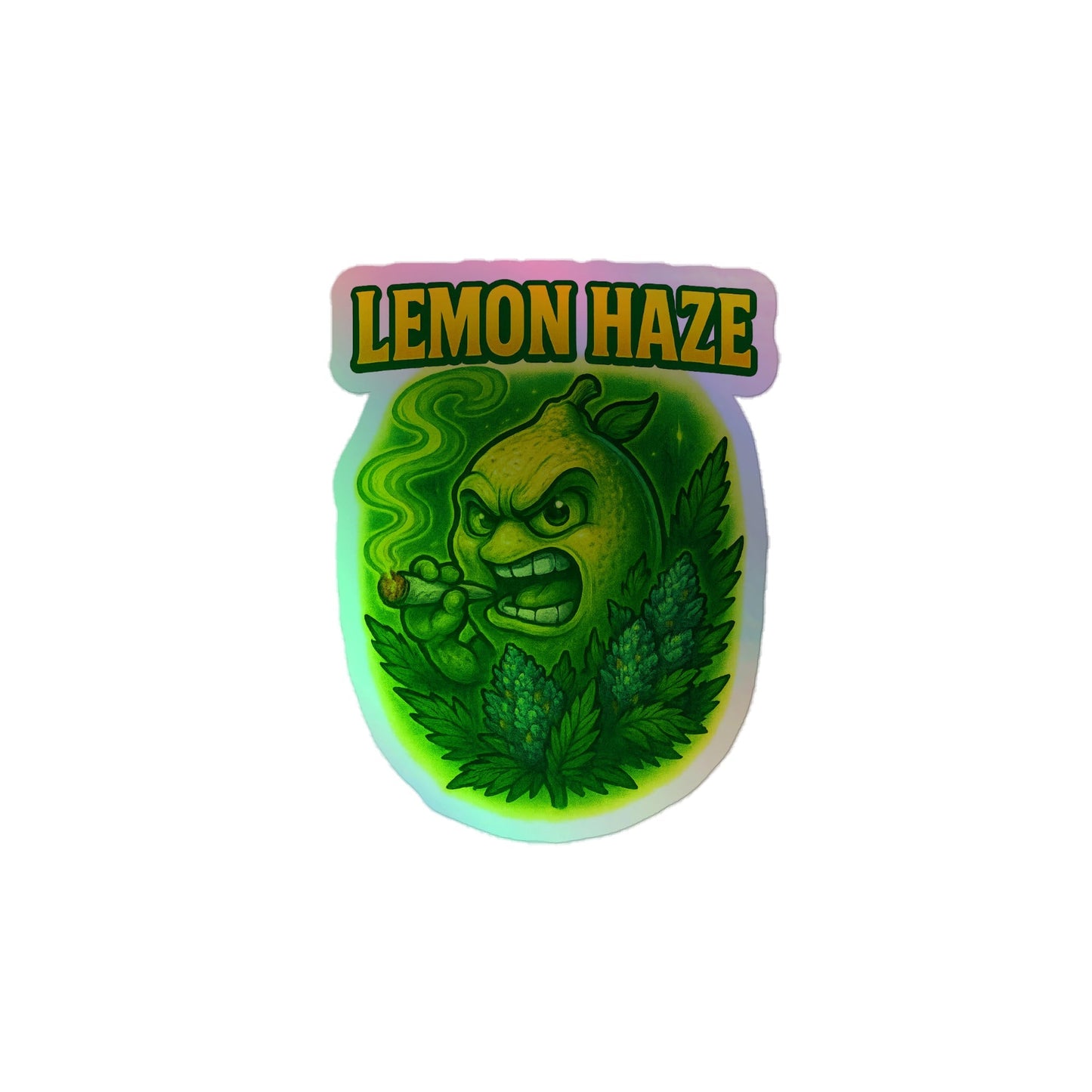 Lemon Haze Holographic stickers
