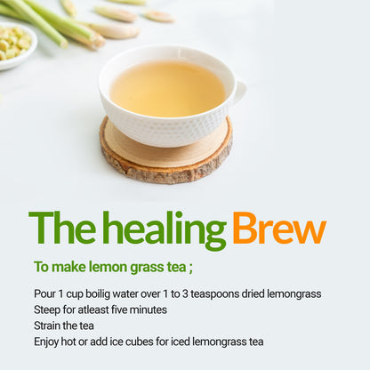 Akshit Dried Lemongrass Leaves | Dried  Lemongrass Tea | Loose Leaf Tea | Te De Limon | Lemon Grass Leaves| 2.6 oz I limón  césped I Citronnelle Bio Akshit