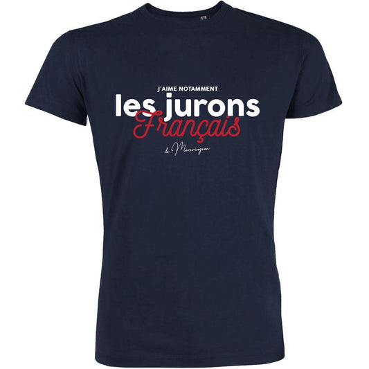 Les Jurons Français Men's Organic Tee (Navy)