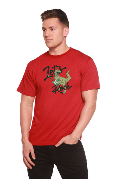 Lets Rock Men's Bamboo Viscose/Organic Cotton Short Sleeve Graphic T-Shirt