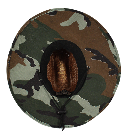 Mens Straw Lifeguard Hat - Underbrim Designs