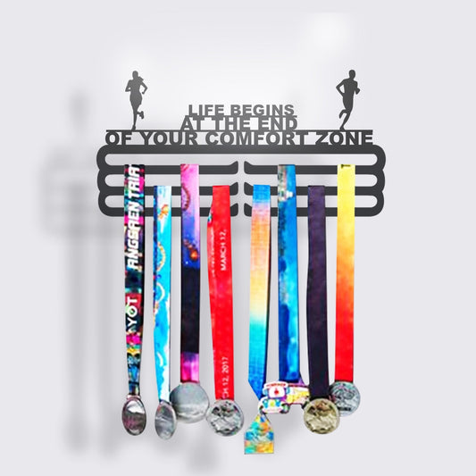 Life Begins At The End Of Your Comfort Zone - Medal Hanger