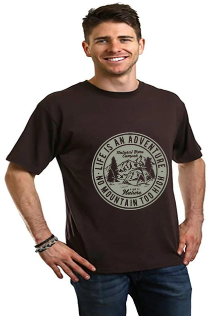 Life Is An Adventure Men's Bamboo Viscose/Organic Cotton Short Sleeve Graphic T-Shirt