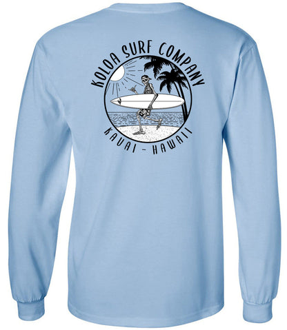Koloa Skeleton Gone Surfin Long Sleeve T-Shirt