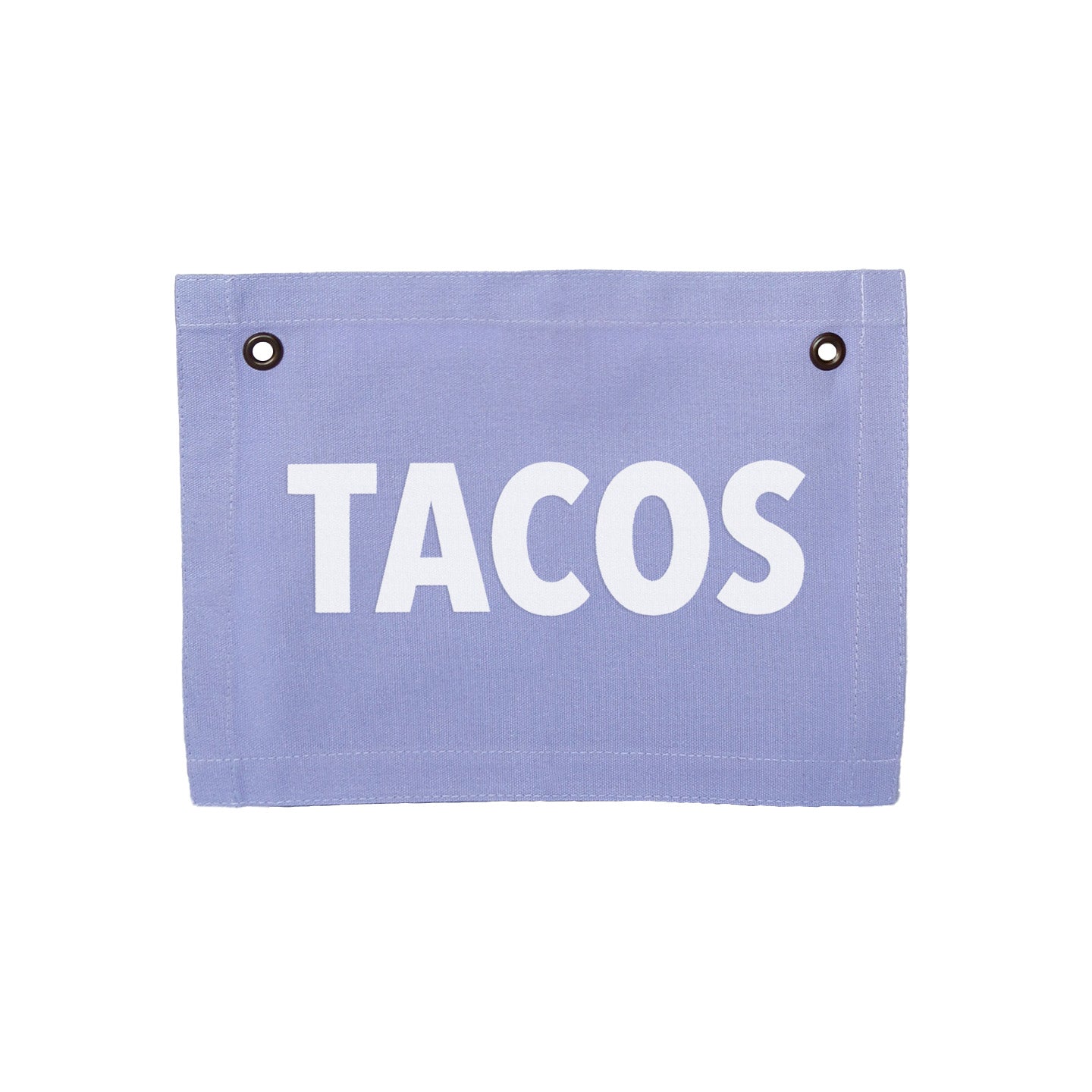 Tacos Small Canvas Flag
