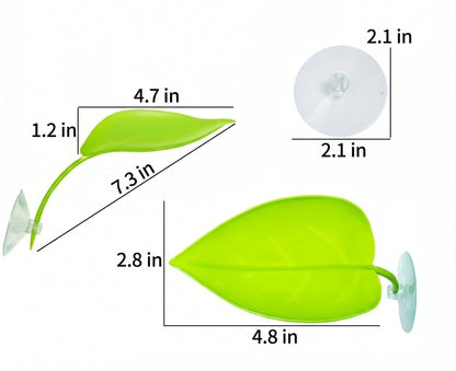 Suction-Cup Leaf Basking Platform & Elevated Perch