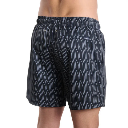 Linear Drift, Storm and Fog Hybrid Short, Compression Lined Swim and Resort Trunk