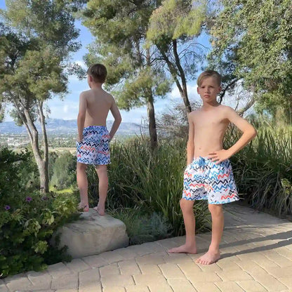 Line Rush, Ocean and Sol Boys Hybrid Short, Swim and Play Trunk