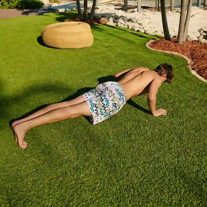 Line Rush, Orchid and Kelp Hybrid Short, Compression Lined Swim and Resort Trunk