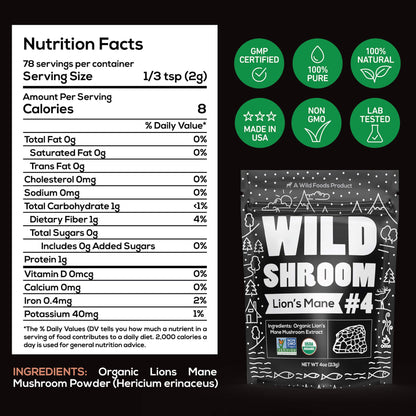 Wholesale case of 12 - Shroom #4 Lion's Mane Mushroom Extract